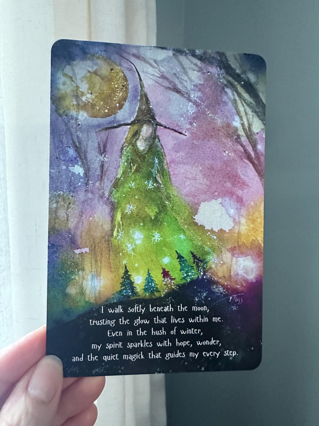 January '26 Single Affirmation Card - Witch Moon - Terri Ann Foss