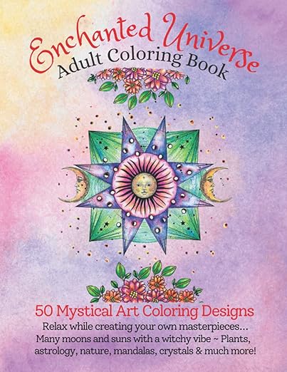 Terri Ann Foss - Amazon - Coloring Books - Mystic Moon Journal Note Cards - Favorite Art Tools