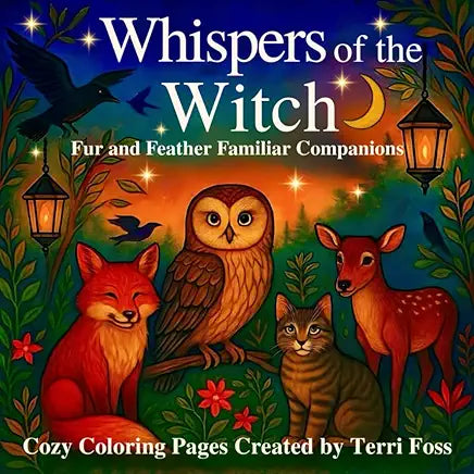 Terri Ann Foss - Amazon - Coloring Books - Mystic Moon Journal Note Cards - Favorite Art Tools