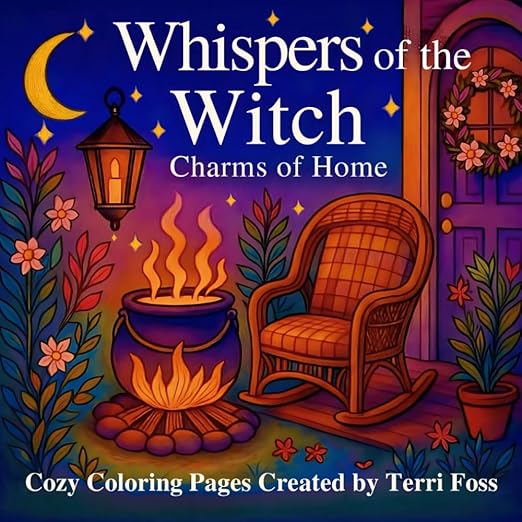 Terri Ann Foss - Amazon - Coloring Books - Mystic Moon Journal Note Cards - Favorite Art Tools