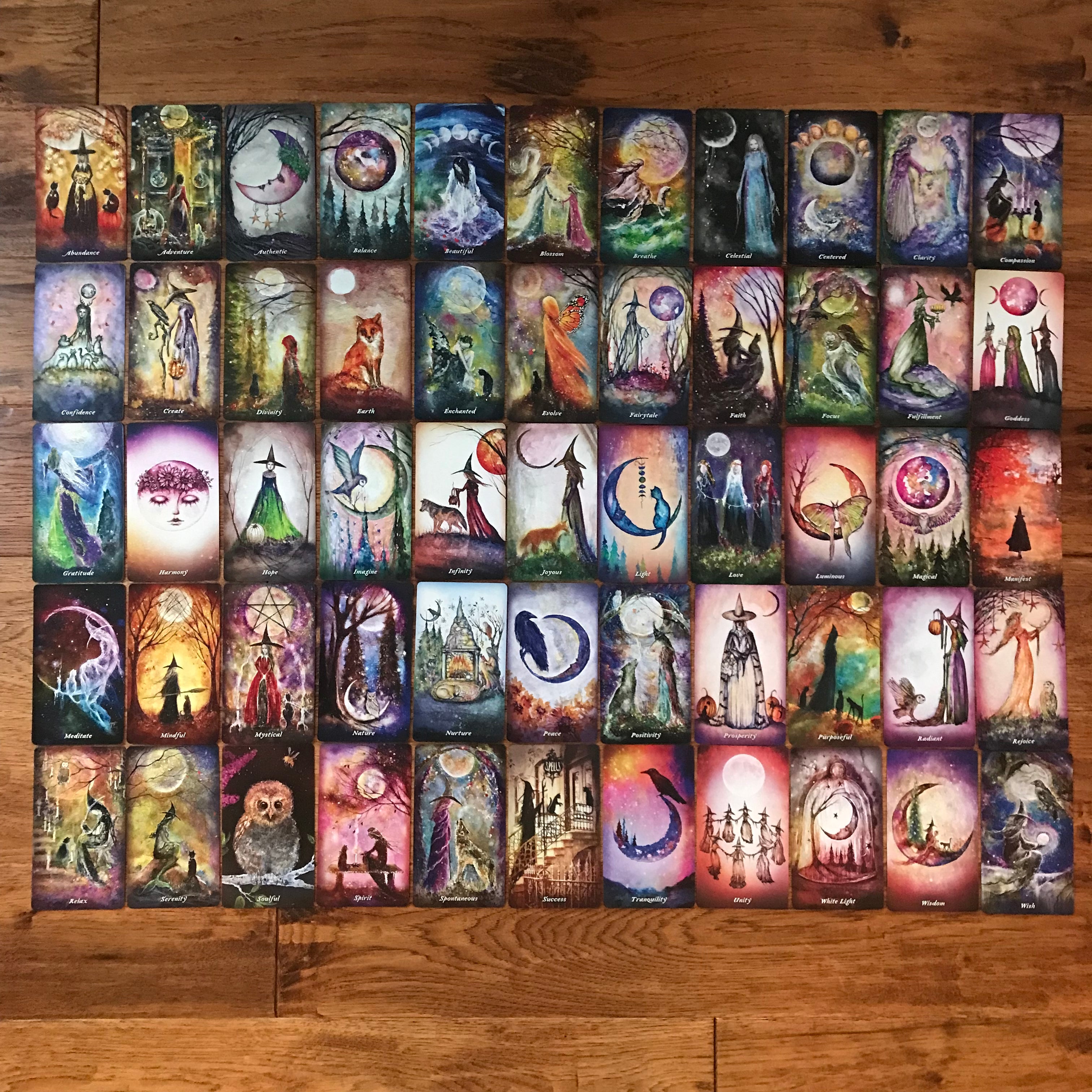 Earthly Souls and Spirits Moon Oracle Deck - Guide Booklet Published - US Games Systems - Terri Ann Foss
