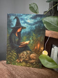 Wolf Whisper - Witch Summer Book Wolf Dog - Signed Art Print - Terri Ann Foss