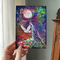Stardust Awakening – Witch Owl Moon - Signed Art Print - Terri Ann Foss