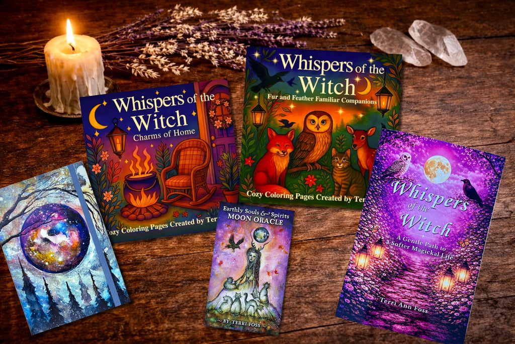 Terri Ann Foss - Amazon - Coloring Books - Mystic Moon Journal Note Cards - Favorite Art Tools